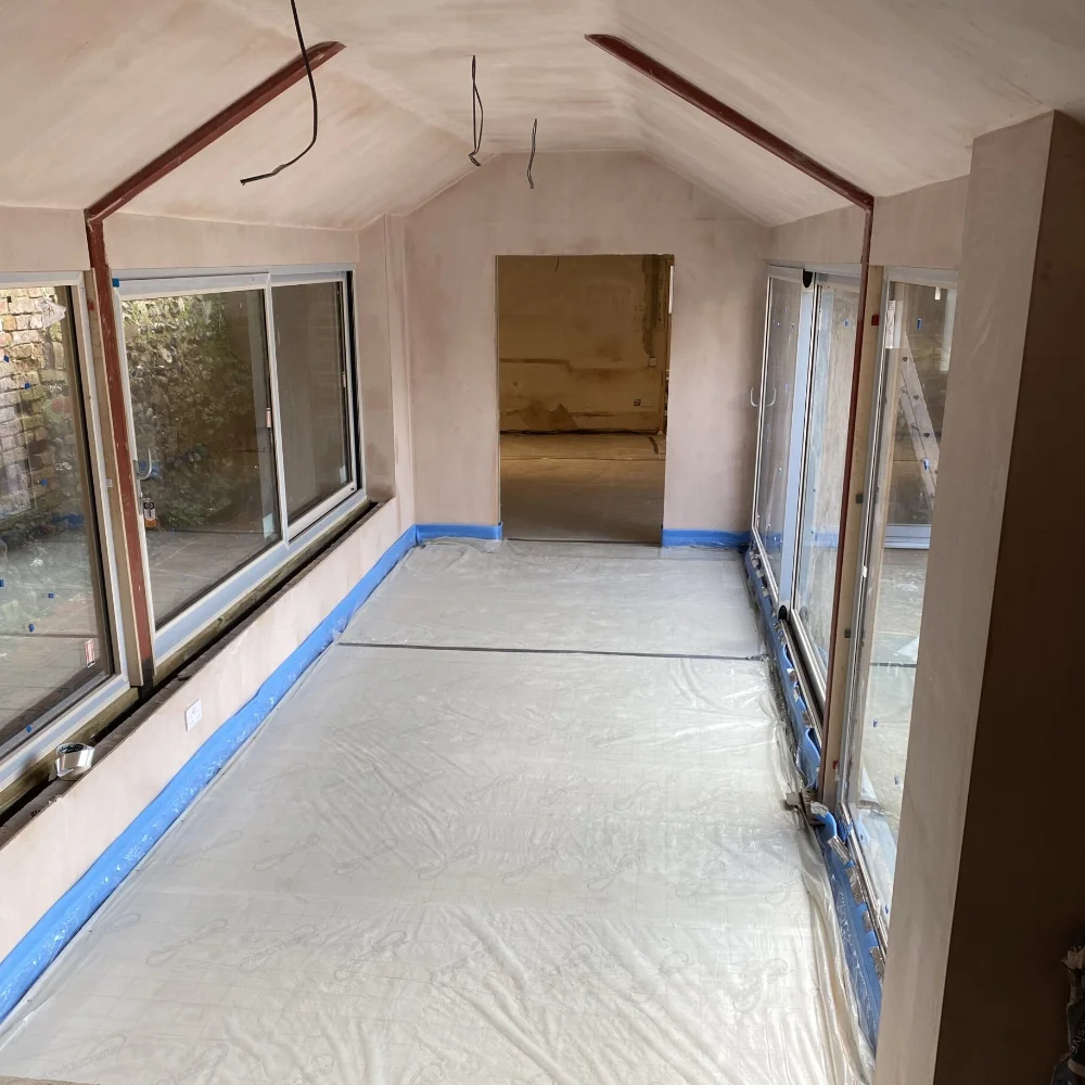 Home Extension Interior Under Construction